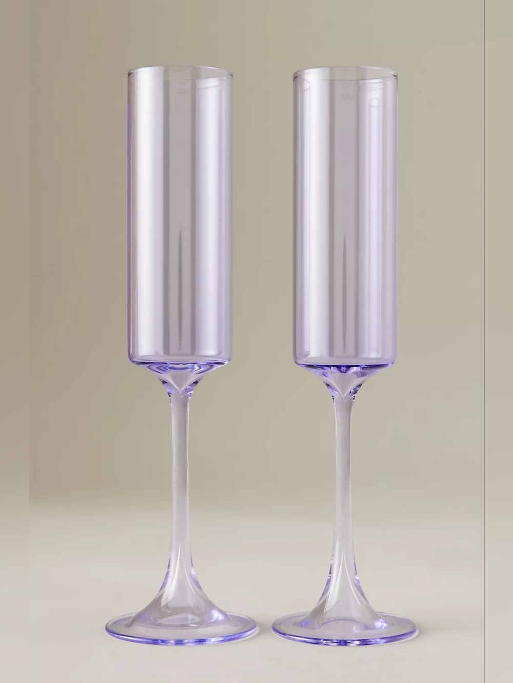 Anthropologie Morgan Flutes Lilac, Set Of 2